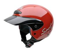 NZI 050139G058 Single II Jr Red, Casco da Moto, Rosso, Taglia S