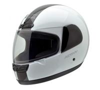 NZI Activy Classic Casco Moto 58-59 (L) Blanco con Rayas Negras