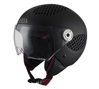 NZI B-Cool 3 Casco aperto MINIJET, Unisex-Adult, Matt Black, L