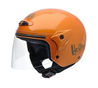 NZI Helix II Jr Metallic Casco Da Moto, Arancione, 50-51