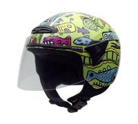 NZI II Happy Fish Helix Jr Casco Moto, Happy Fish, 52-53