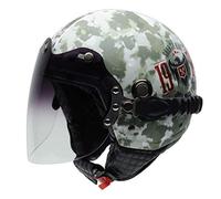 NZI tonup Visor Graphics casco da moto (1976, xx-pequeña)