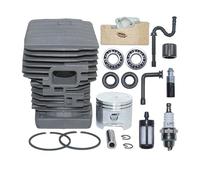 NzMRZe Kit Cilindro pistone da 46 mm Adatto for Motosega 029 MS290 039 MS390 con Guarnizione e Cuscinetti paraolio