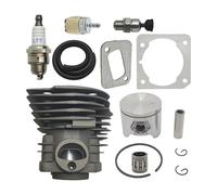 NzMRZe Kit Fasce Elastiche Cilindro pistone da 44 mm Adatto for Motosega 350 346 351 353 Sostituisce la Guarnizione del Filtro del Carburante a decompressione 503869971 W