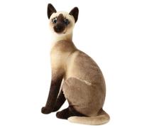 Nzoike Simulazione Peluche Gatto Giocattolo, Realistica Addormentato Vita Gatto, Gattino di Peluche Simpatico Gatto Giocattoli Simulazione Seduto Gatti Giocattoli di Peluche Regalo per Bambini, 35CM