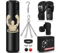 NZQXJXZ Sacco da Boxe da 120cm, Attrezzatura per l'Allenamento di Boxe