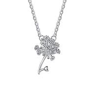 NZVCQVPU 14K Pendant Necklaces for Women, Charm Choker Dainty Necklaces Heart Flower with Lab Diamond Chain Necklace for Women White