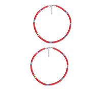 NZVCQVPU 2 perline bianche, 45X0.6cmx2pcs, Standard, Standard