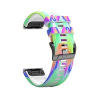 NZVCQVPU 22 26mm Smart Watch Band For Fenix 7 7X 6 6XPro 5X 5 Plus 3HR Descent Mk2 Quick Release Bracelet Printing Silicone Straps