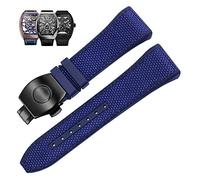 NZVCQVPU 28mm genuine silicone watch band black blue folding buckle strap v45 series watchbands Origin China