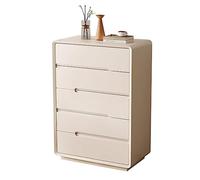NZVCQVPU 5-Drawer Dresser Chest for Bedroom & Living Room Solid Wood Tall Storage Cabinet White Modern Chest of Drawers for nizing Clothes & Essentials
