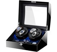 NZVCQVPU Avvolgitore automatico orologio, 4 6 orologi da orologio con motore tranquillo di grande capacità di grande capacità di piume esterno in forma da donna uomo orologio da orologi