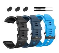 NZVCQVPU Banda di orologio da 26 mm , per Fenix 7x Pro Epix Pro 51mm Fenix 6x Watch Strap Fenix 5x Plus Silicone Wristband Fenix 6x Pro Descent Mk2i Mk3i 51mm Smartwatch braccialetto