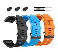 NZVCQVPU Banda di orologio da 26 mm , per Fenix 7x Pro Epix Pro 51mm Fenix 6x Watch Strap Fenix 5x Plus Silicone Wristband Fenix 6x Pro Descent Mk2i Mk3i 51mm Smartwatch braccialetto