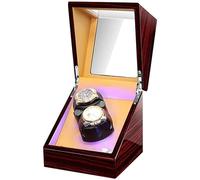 NZVCQVPU Basella di avvolgitori a doppio orologio per orologi automatici cuscinetto per orologio flessibile morbido illuminazione a led integrato motore silenzioso bellissimo scenario