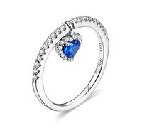 NZVCQVPU Blue Heart Tiny Pendant Finger For Statement Jewelry