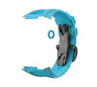 NZVCQVPU Carbon Fiber Titanium Alloy Case and Fluororubber Band，For 8 7 44mm 45mm Fluorine Strap Frame Bezel Mod Kit，For IWatch 8 7 6 5 4 SE