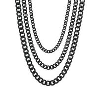 NZVCQVPU Catena di collana in acciaio inossidabile per donne, collane di marcia da uomo collana da uomo 18-28 pollici