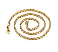 NZVCQVPU Collana a catena da donna in acciaio inossidabile, collana da uomo alla moda con catena a corda da 40,6-91,4 cm