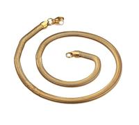 NZVCQVPU Collana a catena per uomini, collana hip hop per uomini in acciaio inossidabile catena di serpenti da 6 mm da 20 pollici