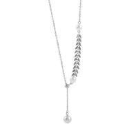 NZVCQVPU Collana a ciondolo di perle tahitian Donne argento 925 Gioielli Collana Pendenti per matrimoni ragazze
