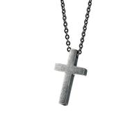 NZVCQVPU Collana a sospensione per donne in acciaio inossidabile, collana rapper per uomo Cross Cross Ciondolo