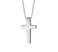 NZVCQVPU Collana a sospensione per donne in acciaio inossidabile, collana rapper per uomo Cross Cross Ciondolo