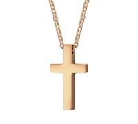 NZVCQVPU Collana a sospensione per donne in acciaio inossidabile, collana rapper per uomo Cross Cross Ciondolo