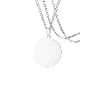 NZVCQVPU Collana a sospensione per uomini, collana per donne gioielli inossidabile in acciaio inossidabile tag a ciondolo con catena da 24 pollici