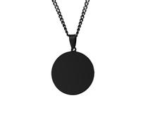 NZVCQVPU Collana a sospensione per uomini, collana per donne gioielli inossidabile in acciaio inossidabile tag a ciondolo con catena da 24 pollici