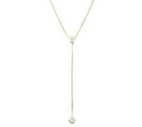 NZVCQVPU Collana, collana 9/14/18k con 2 a forma di rotonda collana 45 cm