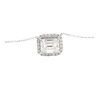 NZVCQVPU Collana, collana a catena 9/14/18K con collana a forma quadrata 2ct 45 cm