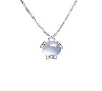 NZVCQVPU Collana collana cravatta da colletto di maiale 999 Regalo di compleanno della collana a pendente per le tue migliori amici