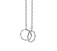 NZVCQVPU Collana da donna, collane per donne Simple articolazione dell'anello ad interblocco ROLO Flabbla ad anello per feste per feste vacanze