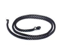 NZVCQVPU Collana della catena del collegamento del cavo da 18-30 pollici, collana in acciaio inossidabile per uomini nella catena della collana del rapper da 2,5-3 mm