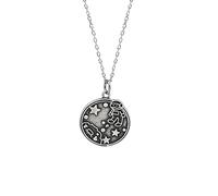 NZVCQVPU Collana di amici, collana a sospensione sospesa Cavo allungato Sterling astronauta e stelle Design di San Valentino Collana