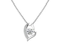 NZVCQVPU Collana di gioielli, collana bianca 9/14/18K cuore cavo con collana