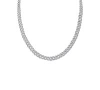 NZVCQVPU Collana di moissanite larga 10 mm per uomini simulati con catena di diamanti ragazzi clavicola catena moissanite catena cubana collana in argento sterling per uomini