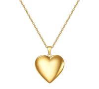 NZVCQVPU Collana in acciaio inossidabile Donne, collana per donne Gioielli di moda ROLO CATENA ROOLO con ciondolo cardiaco a ciondolo da 20 pollici