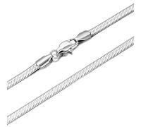 NZVCQVPU Collana in acciaio inossidabile per uomini, collana a catena a spina piatta da 14-20 pollici 2,5-4 mm di larghezza della collana fai-da-te che produce gioielli