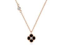 NZVCQVPU Collana per donne Collana a quattro fogli di trifoglio femmina Temperamento semplice 18k Colore Clavicle Chain Light Gioco girocollo di lusso Collana