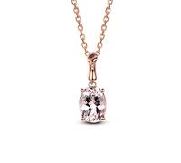 NZVCQVPU Collana per le donne, collana di morganita con una buona pietra gemella di gemma di lussuosa donna regalo