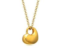 NZVCQVPU Collane a forma di urna per uomini e donne, collane commemorative per ceneri in acciaio inossidabile con ciondolo a forma di cuore con detti incisi