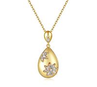 NZVCQVPU Collane carine, collana a sospensione per donne cavi lacrima di zirconia cubica con folle di zirconia cubica Collana fidanzamento 450mm