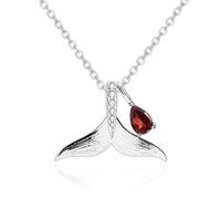 NZVCQVPU Collane da signore collana coda sirena dell'oceano con cristallo naturale signore collana pendenti femminili