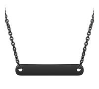 NZVCQVPU Collane in acciaio inossidabile da donna, collana per donne gioielli semplici laterali