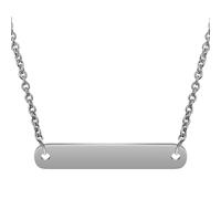 NZVCQVPU Collane in acciaio inossidabile da donna, collana per donne gioielli semplici laterali