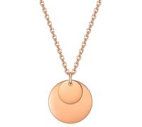 NZVCQVPU Collane in acciaio inossidabile da donna, collane da donna Fashion ROLO CATENA ROOLO con doppio tag rotondo