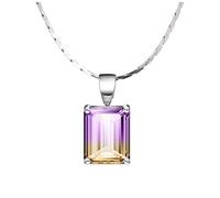 NZVCQVPU Collane per donne e ragazze con ciondolo in ametista collana con ciondolo di cristallo di buon auspicio gioielli da donna classico regalo collane girocollo
