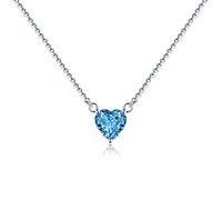 NZVCQVPU Collane per donne femminili da donna Topaz blu collana a sospensione cuoio cuoio gifts o ragazza amica madre non Granny sorella sorella torna girocollo collane, collane, collane